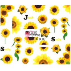 Stickere cu Apa pentru unghii cod A1635 cu floricele colorate